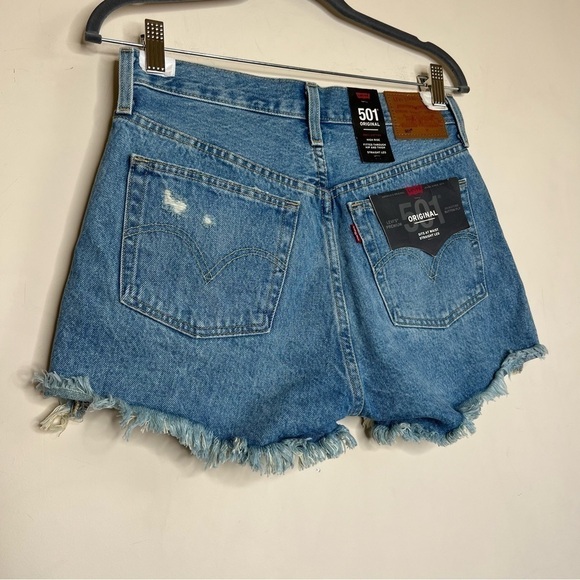 Levi's 501 High Rise Shorts in Fault Line - Picture 13 of 16